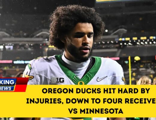 Oregon Ducks Hit Hard By Injuries, Down To Four Receivers Vs Minnesota