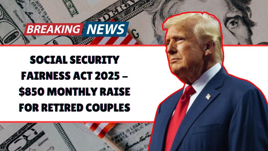 Social Security Fairness Act 2025 - $850 Monthly Raise For Retired Couples