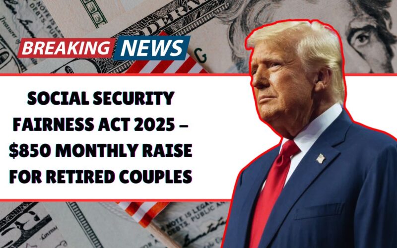 Social Security Fairness Act 2025 - $850 Monthly Raise For Retired Couples