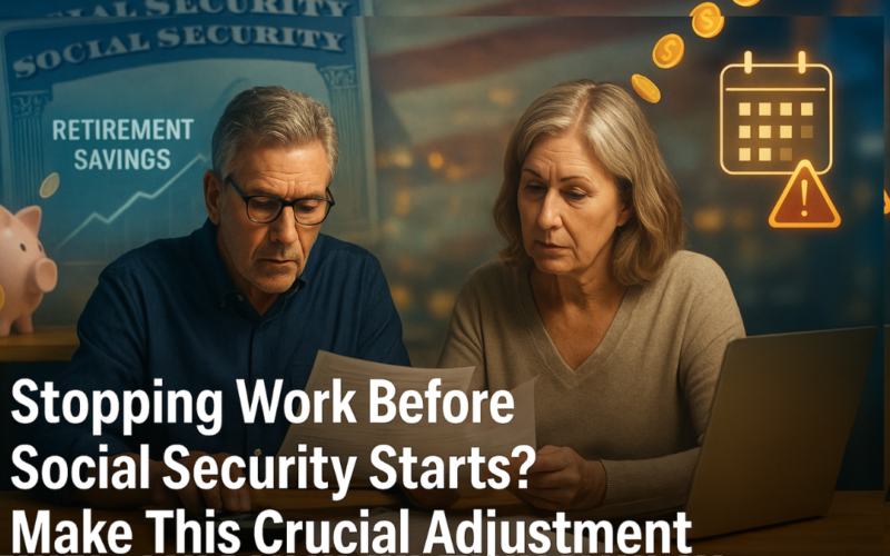 Stopping Work Before Social Security Starts? Make This Crucial Adjustment