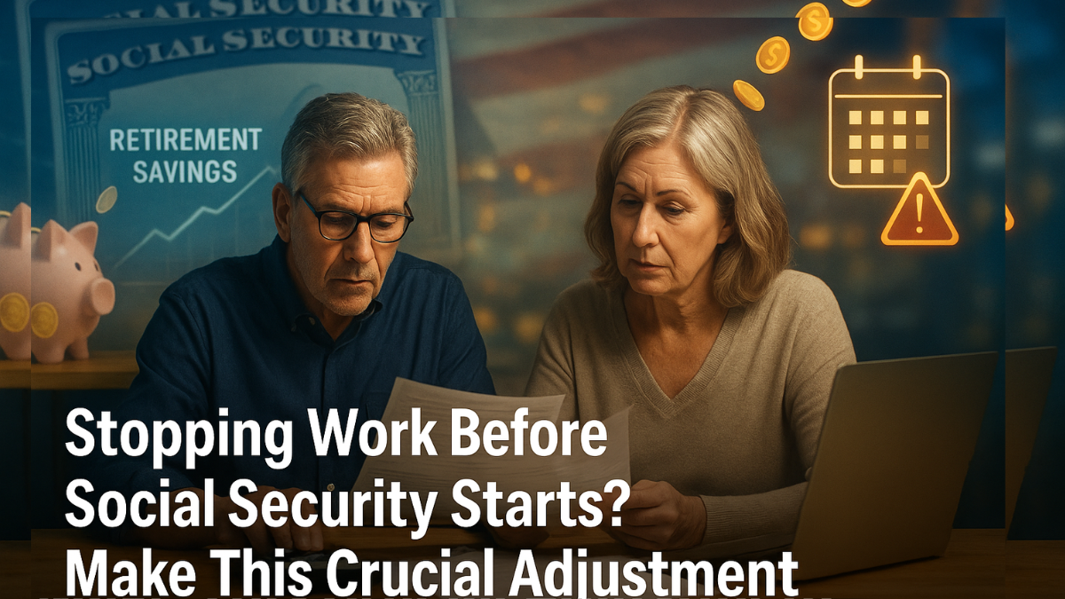 Stopping Work Before Social Security Starts? Make This Crucial Adjustment Now or Risk Your Savings